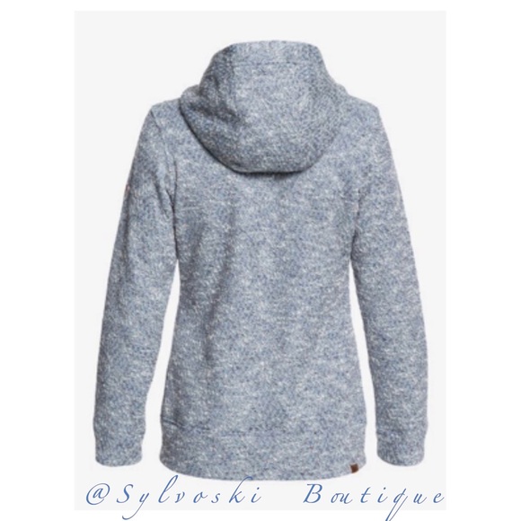 🔥 ROXY SNOW DOE ZIP-UP HOODED SWEATSHIRT, NWT - Picture 3 of 8